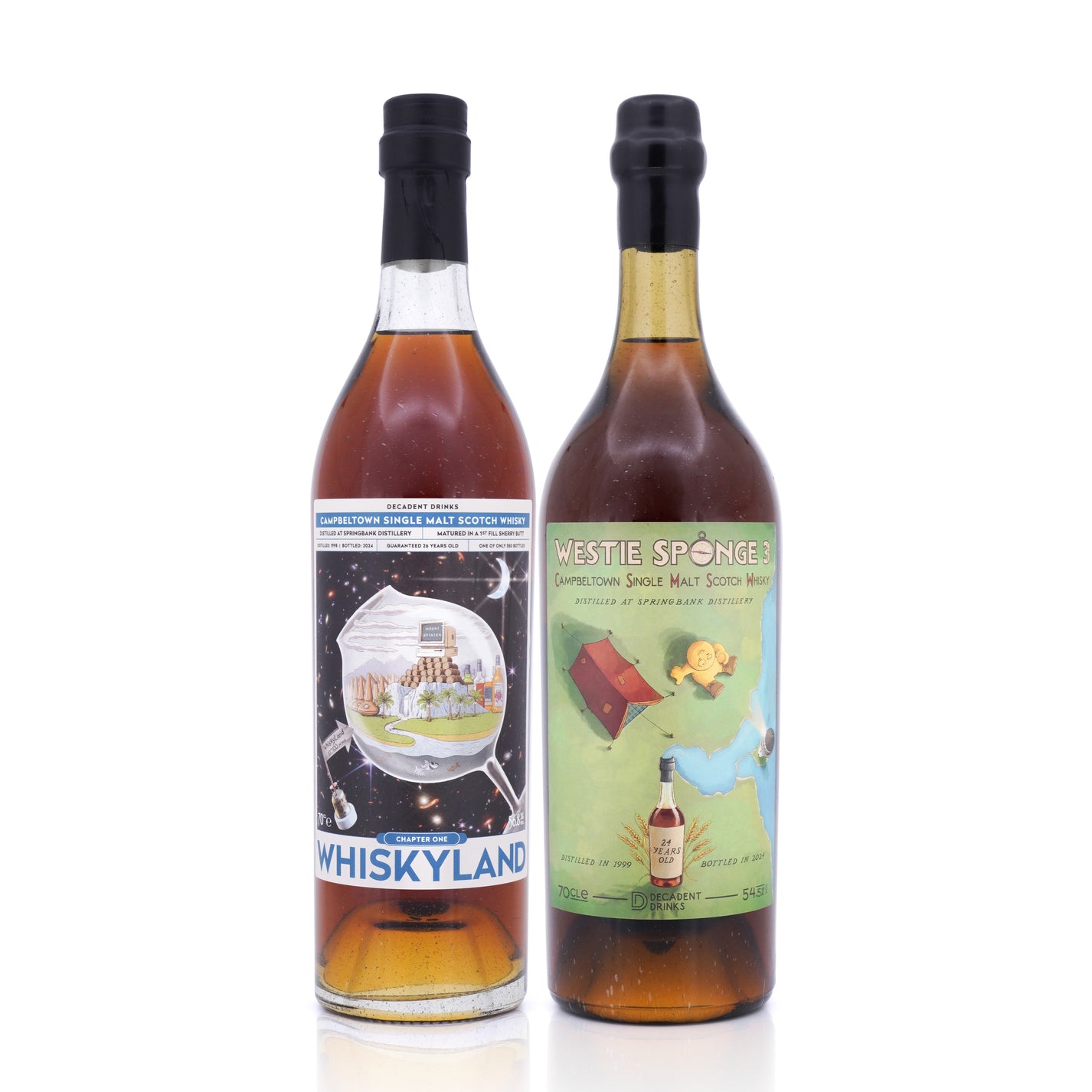 Springbank 26 Years Old /Springbank 24 Years Old Decadent Drinks 700ml ...