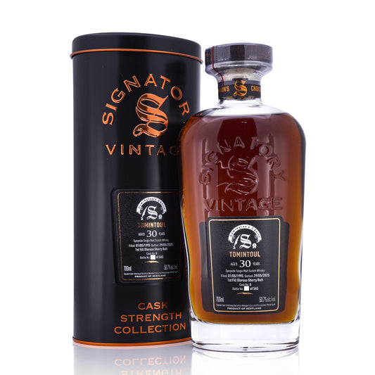 Tomintoul 30 Year Old 1995/2025 1st FIll Oloroso Sherry Butt #6 Symington's Choice Signatory Vintage
